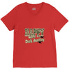 happy when duck hunting V-Neck Tee