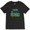 i bleed blue and green V-Neck Tee