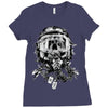 skull pilot Ladies Fitted T-Shirt