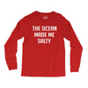 The Ocean Made Me Salty Long Sleeve Shirts