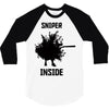 fortnite sniper inside 3/4 Sleeve Shirt
