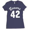 beavers 42 Ladies Fitted T-Shirt