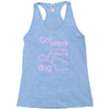 go away i'm only speaking to my dog today Racerback Tank