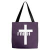 faith cross w Tote Bags