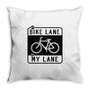 bike lane Throw Pillow