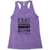 Born In January Racerback Tank