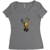 Deer Women's Triblend Scoop T-shirt