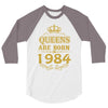 queens are born in 1984 3/4 Sleeve Shirt