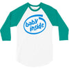 baby inside 3/4 Sleeve Shirt