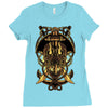 death pirate Ladies Fitted T-Shirt
