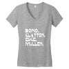 bono, clayton, edge, mullen Women's V-Neck T-Shirt
