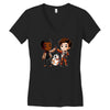 high five! Women's V-Neck T-Shirt
