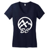 bc mountains british col Women's V-Neck T-Shirt