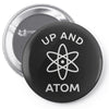 up and atom funny chemistry Pin-back button