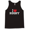 i love rugby mens funny cotton Tank Top