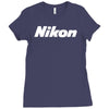 nikon camera Ladies Fitted T-Shirt