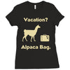 vacation, alpaca bag Ladies Fitted T-Shirt