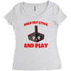 gaming hold and play Women's Triblend Scoop T-shirt