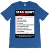funny stag night checklist, ideal gift, christmas present T-Shirt