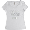 drink mode on Women's Triblend Scoop T-shirt