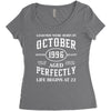 legends were born in october genuıne 1996 qualıty one kind of aged l Women's Triblend Scoop T-shirt