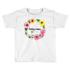 Floral Baby Name Toddler T-shirt