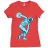astronaut discus throwing Ladies Fitted T-Shirt