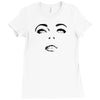 girl eye face black Ladies Fitted T-Shirt
