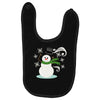 windy snowman Baby Bibs