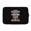 I am Not Super Woman But I'm Fighting Uterine Cancer So Close Enough Laptop sleeve
