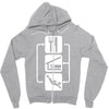 v2 eat sleep scuba dive Zipper Hoodie