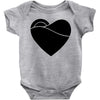 black heart Baby Bodysuit