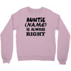 personalised auntie Crewneck Sweatshirt
