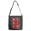 mexico with roses Adjustable Strap Totes