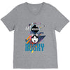 who loves husky V-Neck Tee