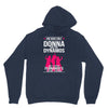 Donna And Dynamos White Letter Unisex Hoodie