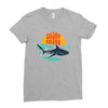 Daddy Shark Ladies Fitted T-Shirt