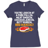 BBQ Maniac Ladies Fitted T-Shirt