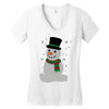 christmas snowman Women's V-Neck T-Shirt