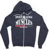men's funny Zipper Hoodie