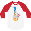 sax addict saxophone 3/4 Sleeve Shirt