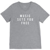 music sets you free V-Neck Tee