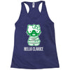 hello clarice Racerback Tank