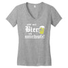 gibt mir bier ich unterhopfe  funny Women's V-Neck T-Shirt