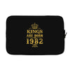 kings are born in 1982 Laptop sleeve