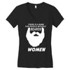 people without beard Women's V-Neck T-Shirt
