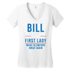 bill for first lady make blowjobs great again Women's V-Neck T-Shirt