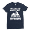 camping Ladies Fitted T-Shirt