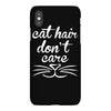cat hair don't care cute crazy cat iPhoneX