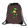 DABBİNG LEPRECHAUN Drawstring Bags